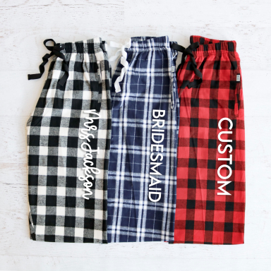 Custom Flannel Pajama Pants